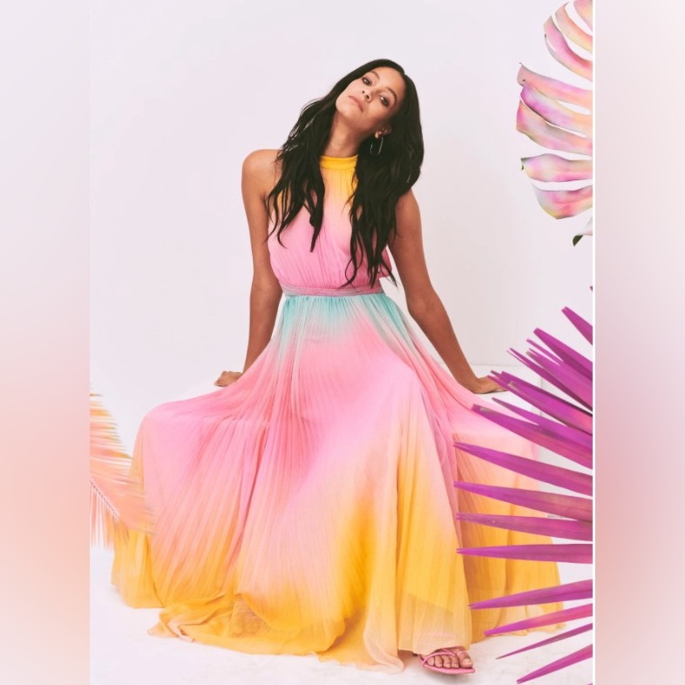 Rococo Sand Zale Dress NEW $550 S